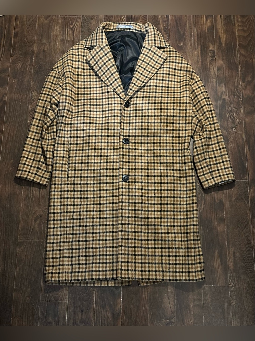 Zara check coat
